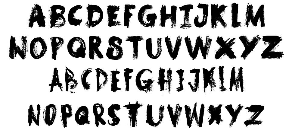 DK Samhain font specimens