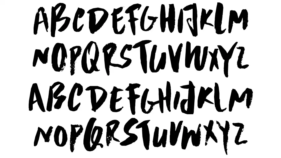 DK Scrawny Cat font specimens