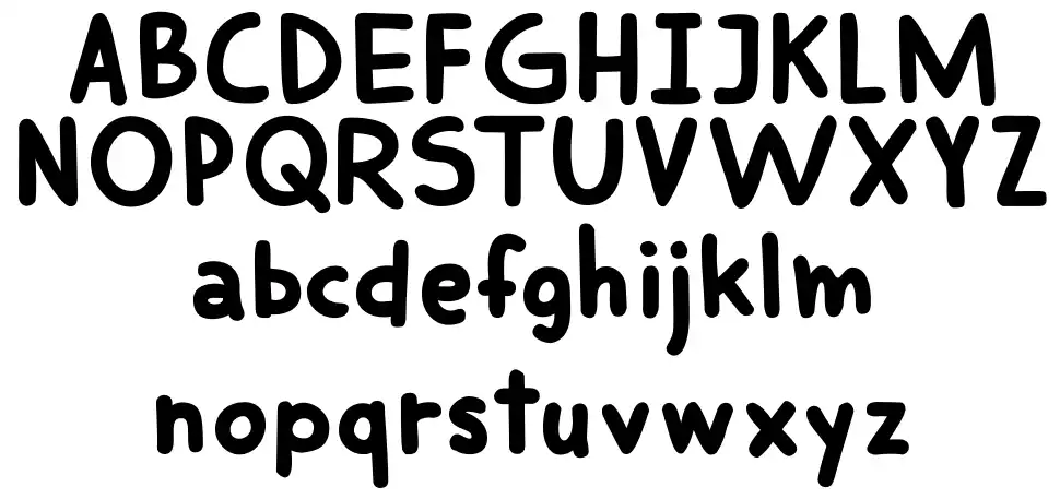 DK Smiling Cat font specimens