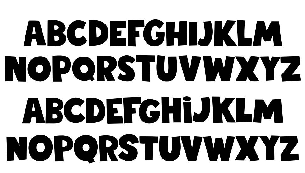 DK Sticky Toffee font specimens