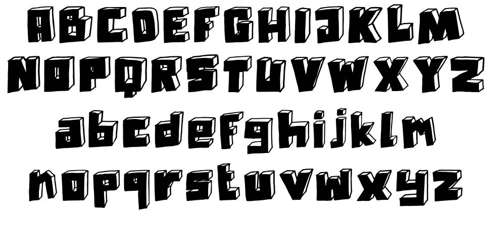 DK Technojunk フォント 標本