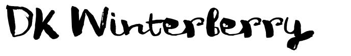 DK Winterberry шрифт
