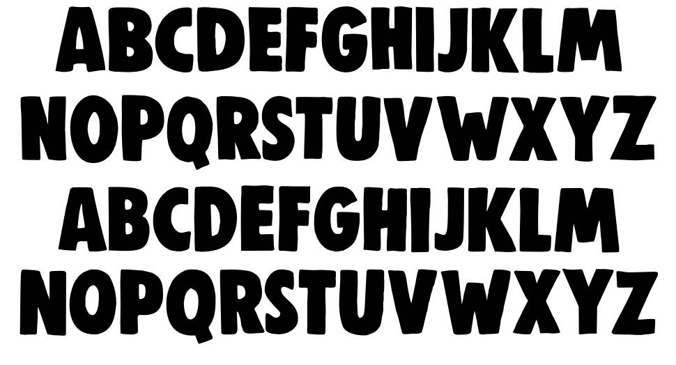 DK Woolwich font specimens