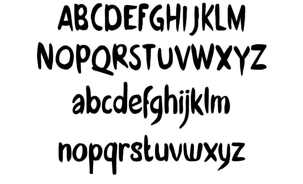 DK Zonnig font specimens