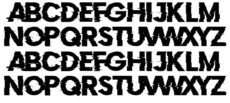 Doctor Glitch font specimens