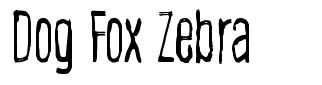 Dog Fox Zebra шрифт
