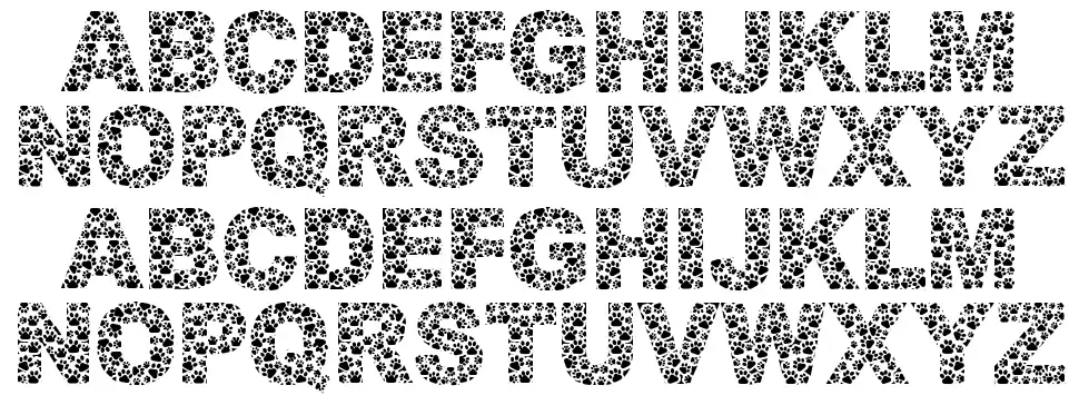 Dog Style font Örnekler