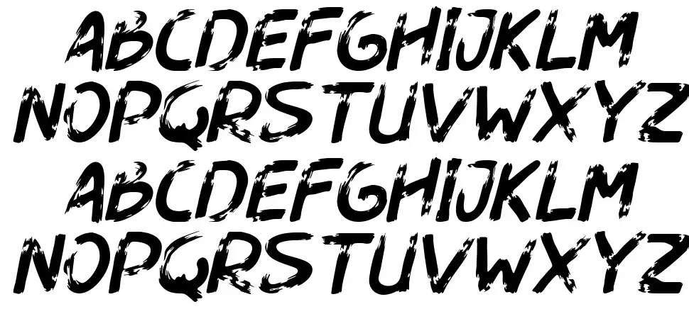 Dogfightfont specimens
