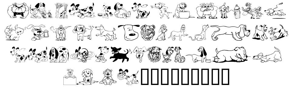 Doggon font specimens