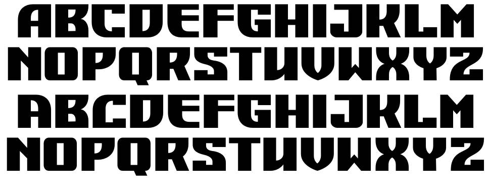 Dojo Kick font specimens