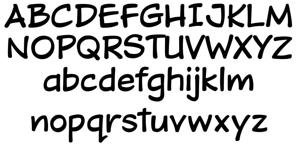 Dojo Toon font Örnekler