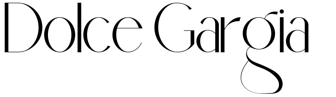 Dolce Gargia шрифт