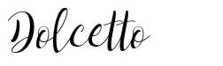 Dolcetto font