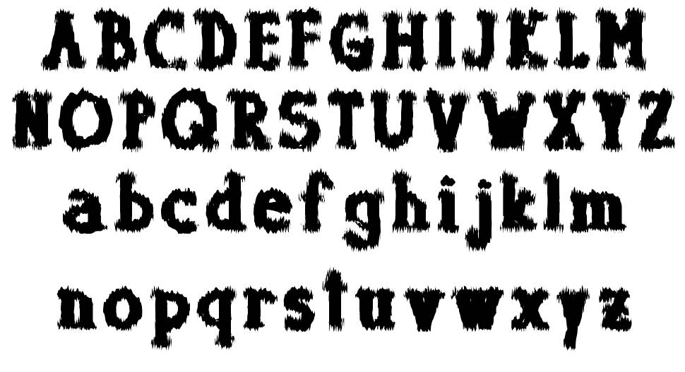 Dolor de Muelas フォント 標本