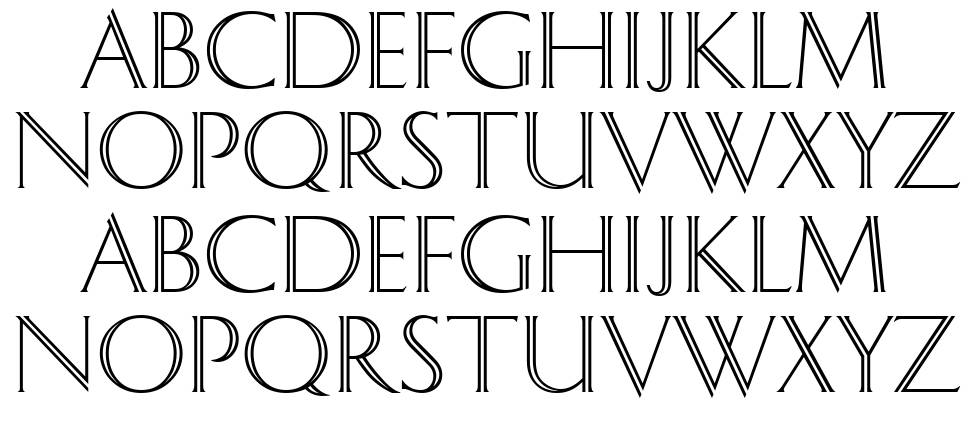 Dolphian font specimens