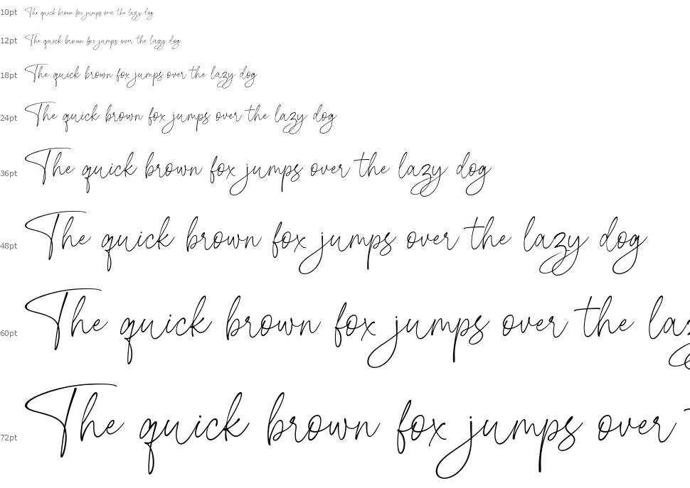Domestic Script font Waterfall