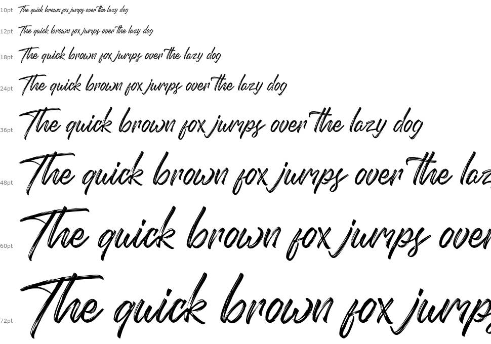 Domillion Brush font Şelale