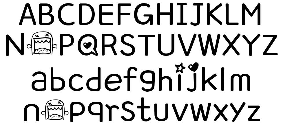 Domo Laughing font specimens