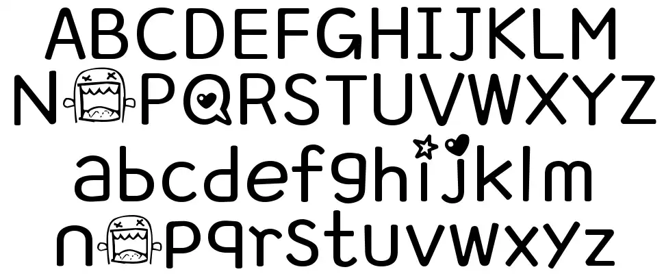 Domo Laughingfont specimens