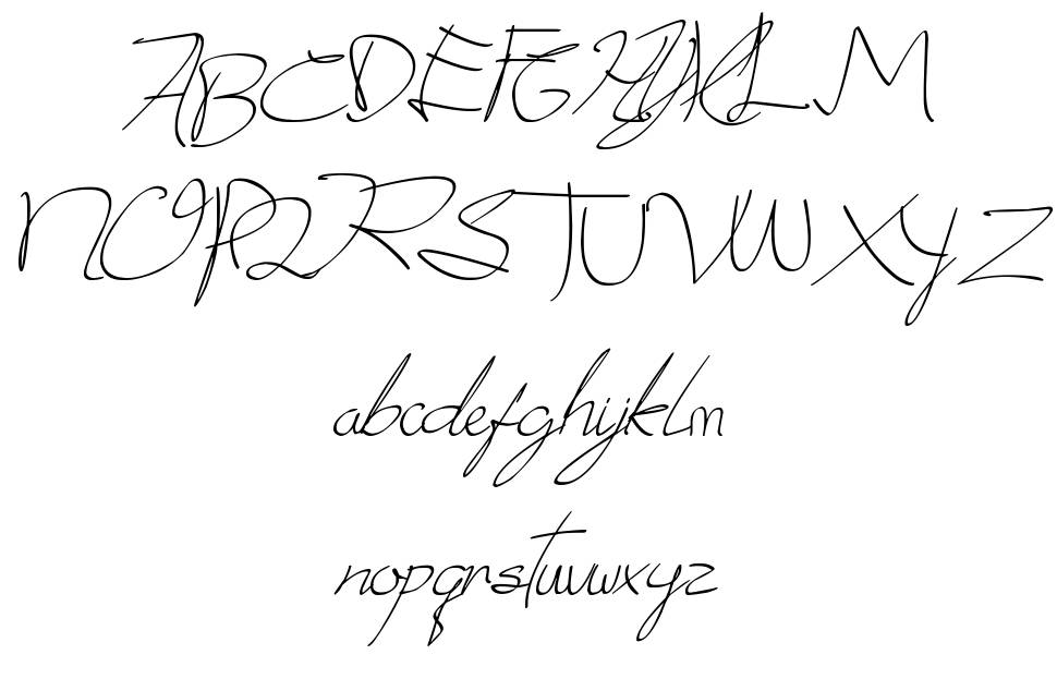 Donatas Script フォント 標本