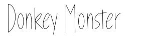 Donkey Monster písmo