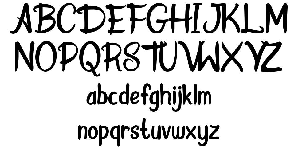 Donkey Stone font Örnekler