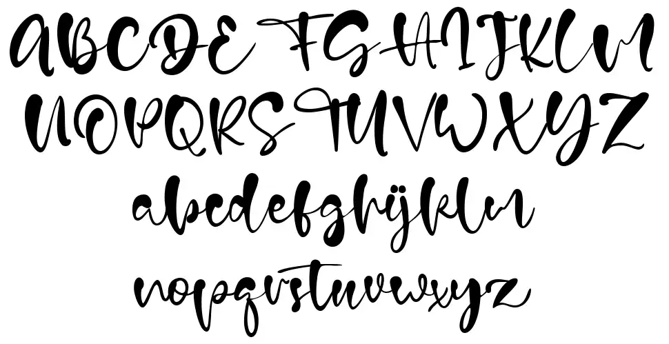 Donna Grace font specimens