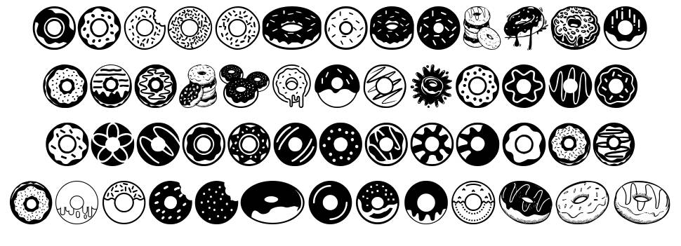 Donuts Icons font