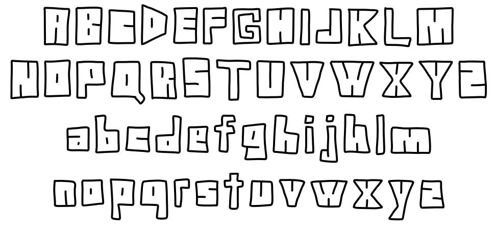 Doodle Digit písmo Exempláře