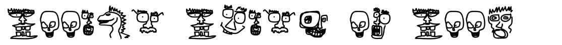 Doodle Dudes of Doom písmo