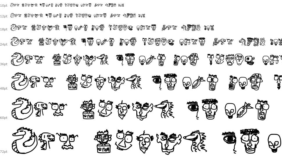 Doodle Dudes of Doom font Şelale
