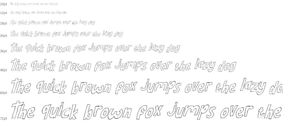 Doodle Sketch font Waterfall
