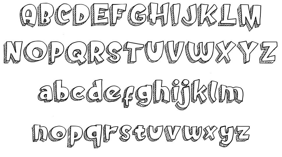 Doodletoon フォント 標本