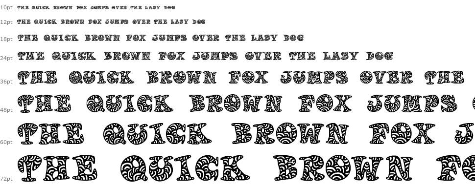 Doodletters font Waterfall