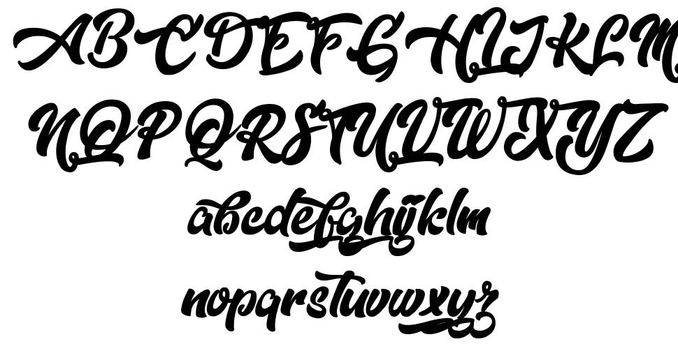 Dopestyle font specimens