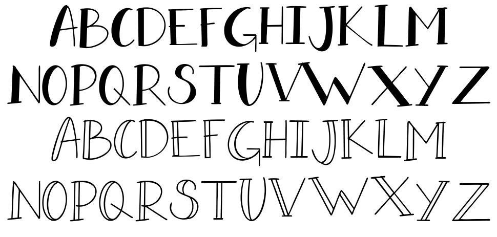 Dora Dore font Örnekler