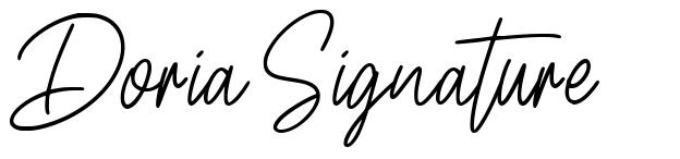 Doria Signature font