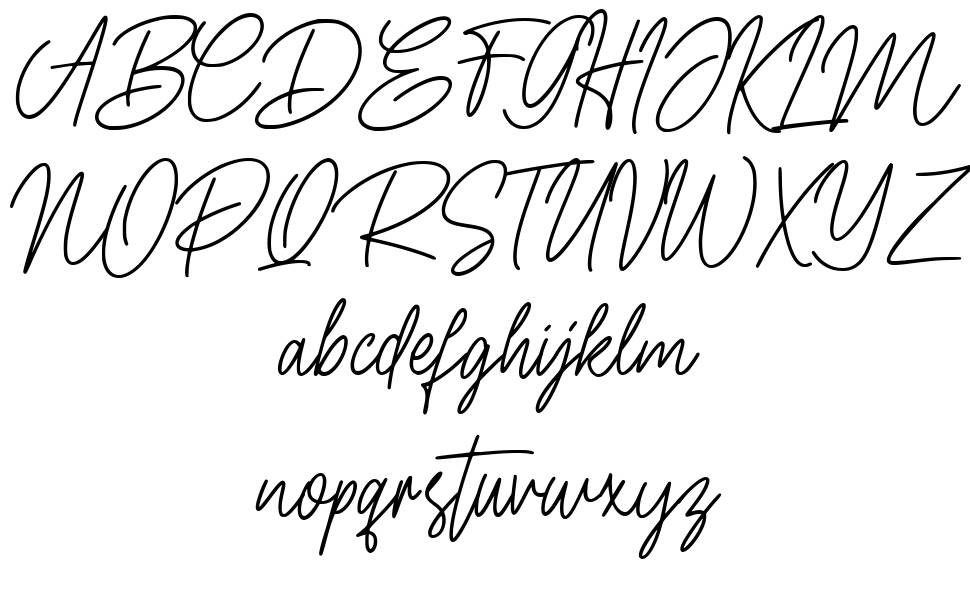 Doria Signature font