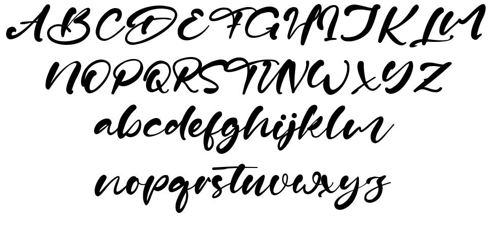 Dorigami font specimens