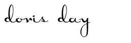 Doris Day 字形