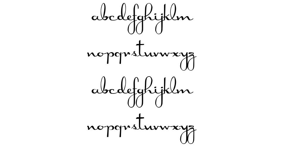 Doris Day font specimens
