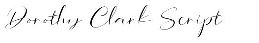 Dorothy Clark Script шрифт