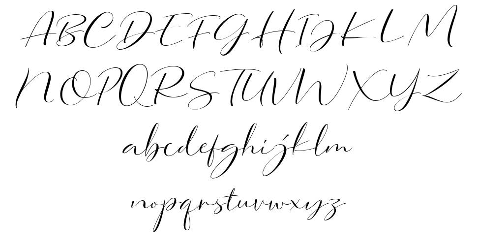 Dorothy Clark Script font specimens