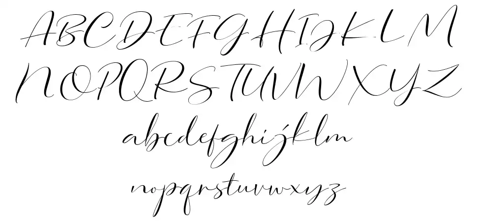 Dorothy Clark Scriptfont specimens