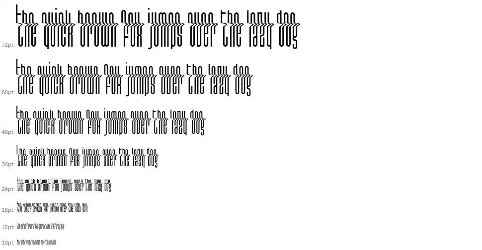 Dos04font waterfall