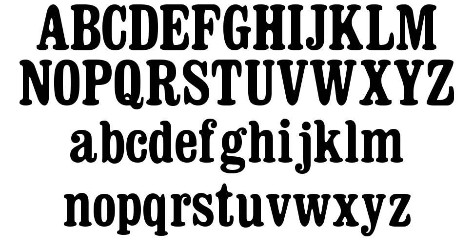 Dosmilcatorce font specimens
