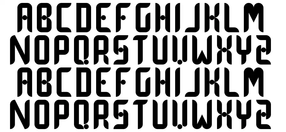 Dot Curve font Örnekler