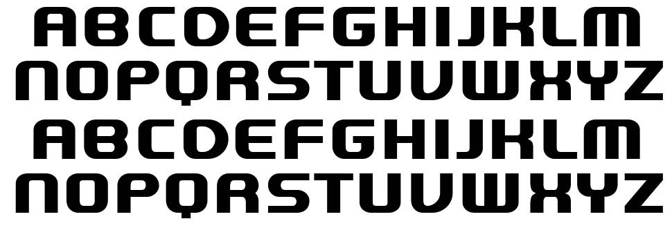 Double Dose font specimens