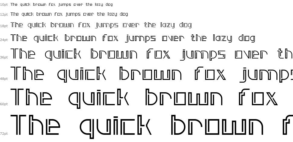 Double Line 7 font Waterfall