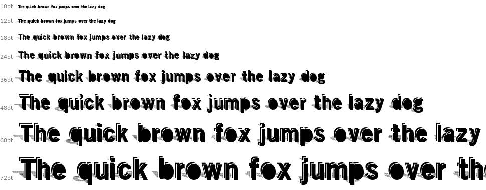 Double Shadow font Waterfall